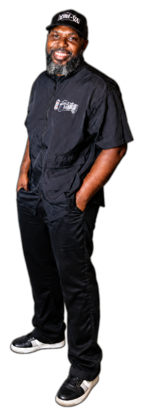 Nicholas Carter, a professional barber for men's haircuts serving Virginia Beach, Norfolk, and Chesapeake
